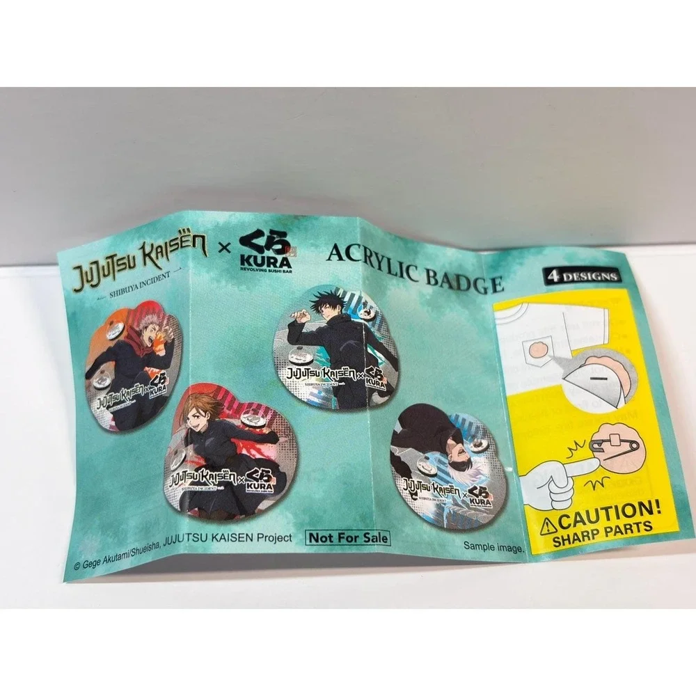 Jujutsu Kaisen x Kura Sushi Bikkura Pon Pin New in Bag